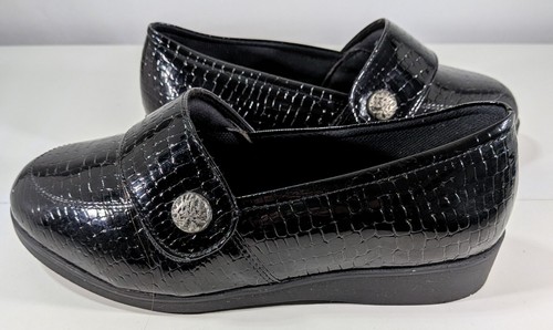 Cosyfeet womens black shoe - black,