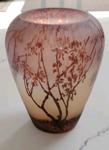 Vintage art glass trees - glass,