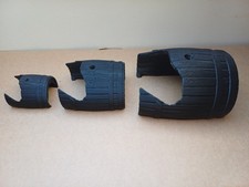 Wooden barrel reptile hide - wooden,