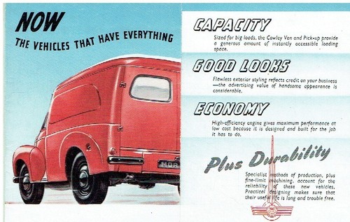 Morris cowley van pick up - cowley,