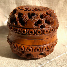Antique Carved Coquilla Nut