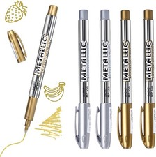4 Pcs Metallic Marker Pens