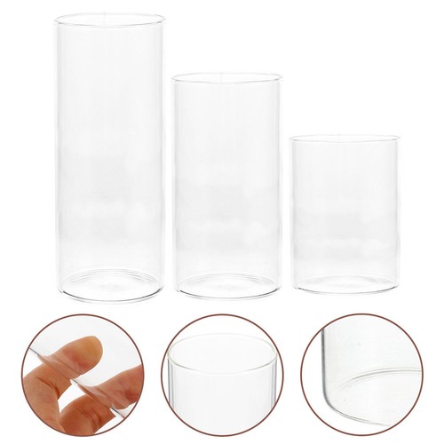 Glass cylinders for candles - glass,