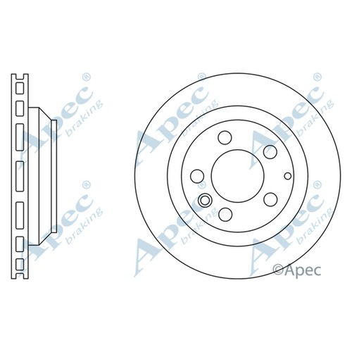 Brake discs vented for - 2x,