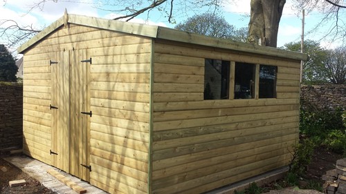 X10 wooden garden shed - wooden,