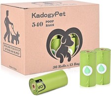 Kadogy Pet Dog Bags Large Thick Strong Biodegradable 600 Dog Poop Waste