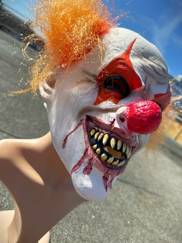 Scary clown mask - clown, halloween