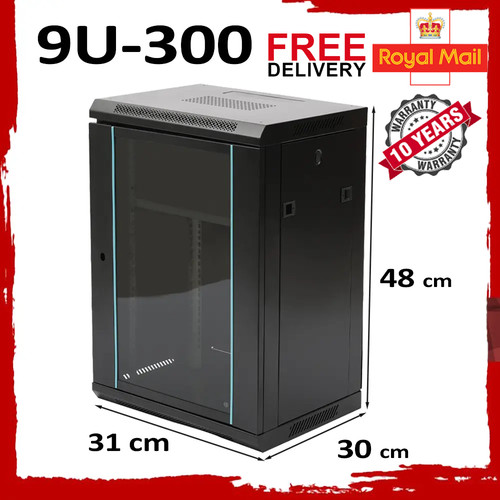 300mm black network - 9u,