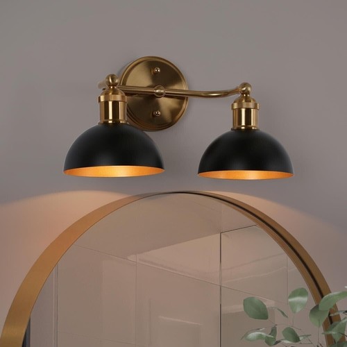 Wall sconces black and gold - black,