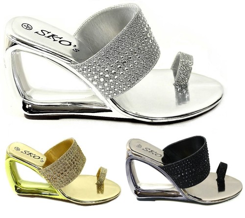 Ladies toe post wedge - ladies,