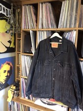 Men’s Levi Trucker Denim Jacket Great Condition Black XXXXL