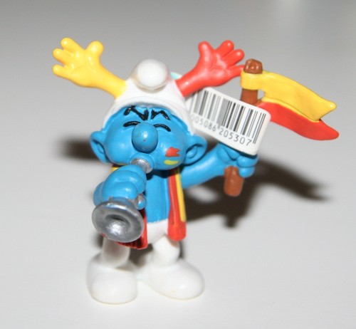 Schleich football fan smurf - -,