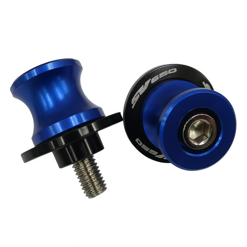 Blue rear swingarm - rear, spools