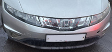HONDA CIVIC 5DR 2006-2012 COMPLETE FRONT BUMPER [INC GRILL] SILVER NH700M DAMAGE