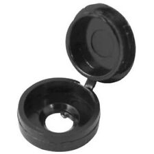 Black Plastic Hinged Screw Covers with Snap on Cap for Wood Screws Cover Caps