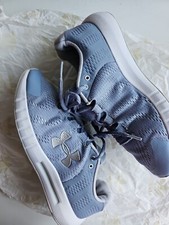 Under Armour Charged Blue/Grey Running Shoes Trainers Sneakers VGC SEE SAS 