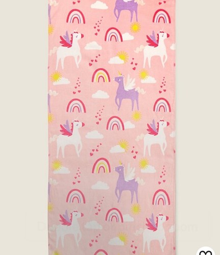 Pink unicorn print cotton - print,