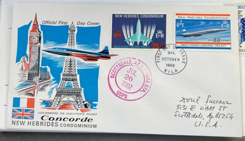 Concorde flown cover comm the - concorde,