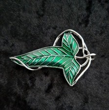 Leaf Of Lorien Elven Brooch Pin LOTR Lord of The Rings Hobbit Jewellery 