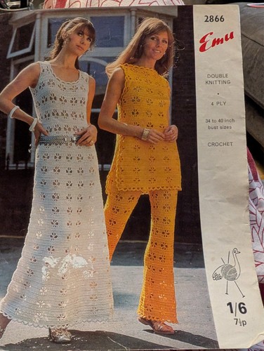 Emu 2866 vintage retro crochet - vintage,