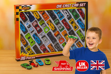 Kids Toys Racing Cars 36 Pcs Racing Cars Die Cast Set, Toy Cars For Kids