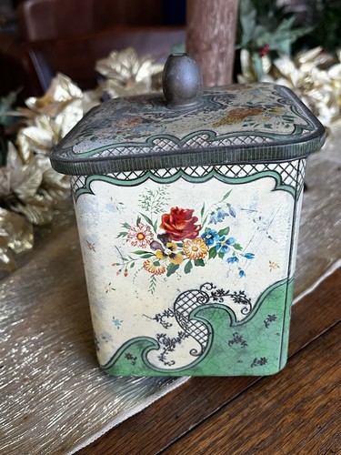 Floral antique 1940 metal - floral,