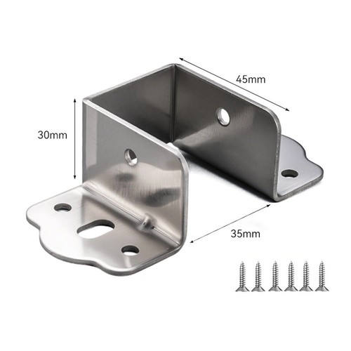 Shaped bed rail brackets - u,