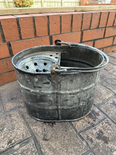 Vintage garden mop - bucket,
