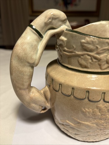 Antique hunting scene jug - ,