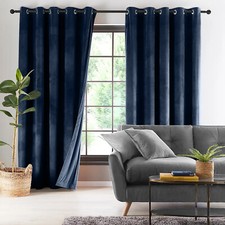 Crushed Velvet Curtains Ready