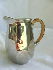Vintage ENAMEL Metal JUG Hot drink milk SMALL Continental 12 cm 4.75" high