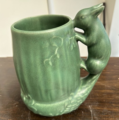 Vintage art pottery squirrel - vintage,