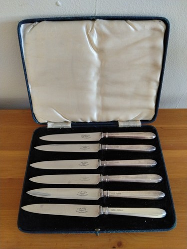 Cased antique sterling - cased, silver