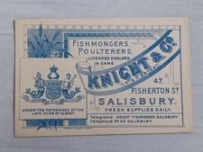 Victorian 1890's Trade Card