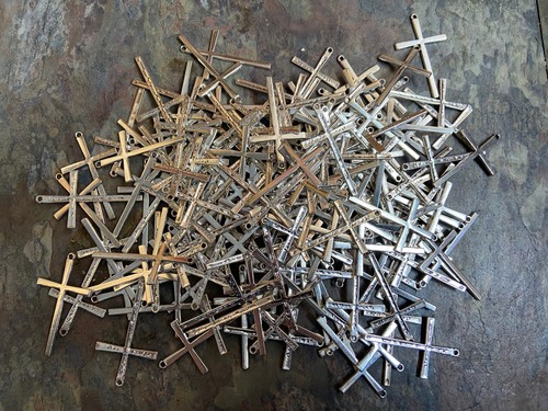 168 silver cross pendant - cross,