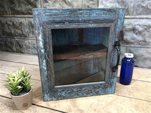 Medicine cabinet vintage wood - medicine,