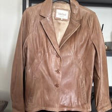 LAKELAND SOFT LEATHER JACKET IN LIGHT BROWN SUZE 14 Immaculate Condition