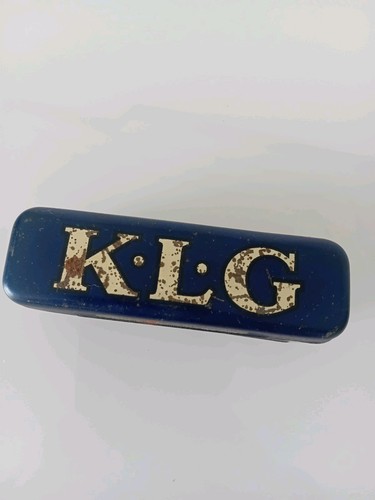 Klg single spark plug tin - single,