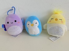 Squishville Devorah Dragonfly Charlize Cockatiel Tanner Teal Penguin Plush 2