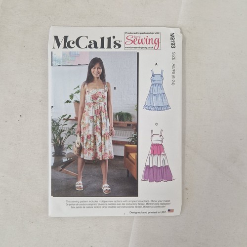 Mccalls sewing m8193 tiered - mccalls,