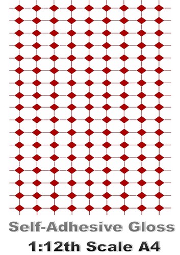 Dolls house wallpaper stick - house, stick-on