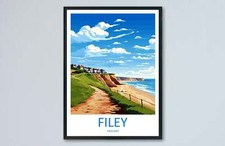 Filey travel print wall art - travel,