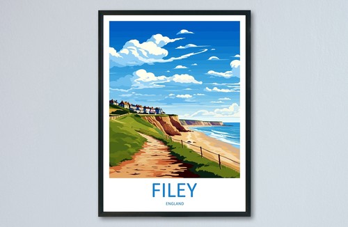 Filey travel print - wall, art