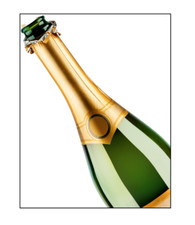 Edible Champagne bottle bubble