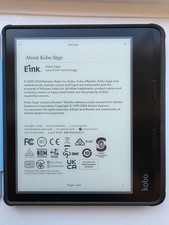 Kobo Sage 32GB, Wi-Fi, (Unlocked) 8 inch E-Book Reader - Black 