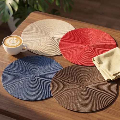 38cm round placemats - round,