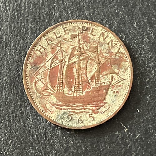 1965 half penny - 1965,