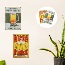 2 Pcs Pub Accessories Wall
