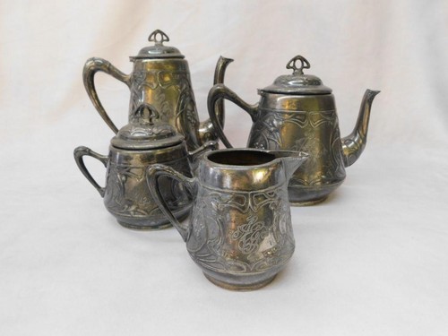 Art nouveau german wmf piece - nouveau, 4