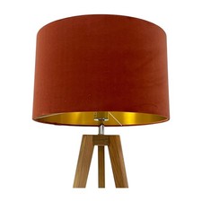 Lampshade Burnt Orange Velvet